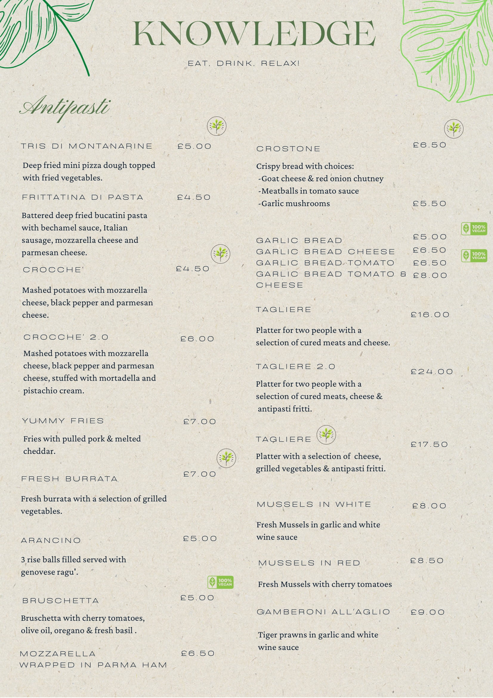 Main Menu